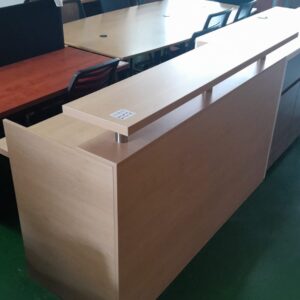 1600mm Reception Unit Maple Melamine