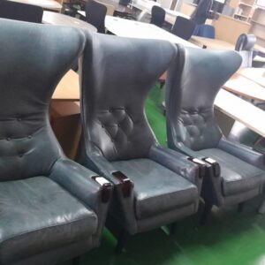 Wing Back Leather Couches