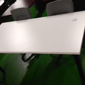 1900mm x 900mm Rectangular Boardroom Table On Steel Frame White