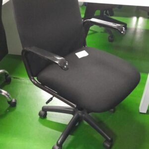 Re Upholstered Medium Back Chairs Black