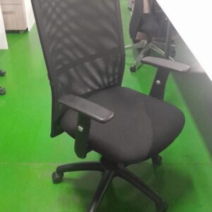 Mesh Back Medium Back Chairs Black