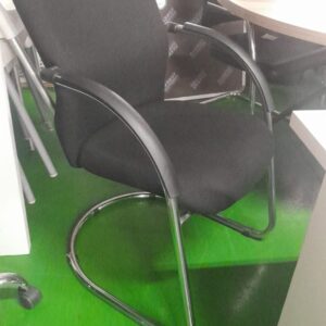 Re Upholstered Visitors Chairs Black