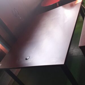 1500mm x 1200mm Rectangular Boardroom Table On Steel Frame Alice Mahogany