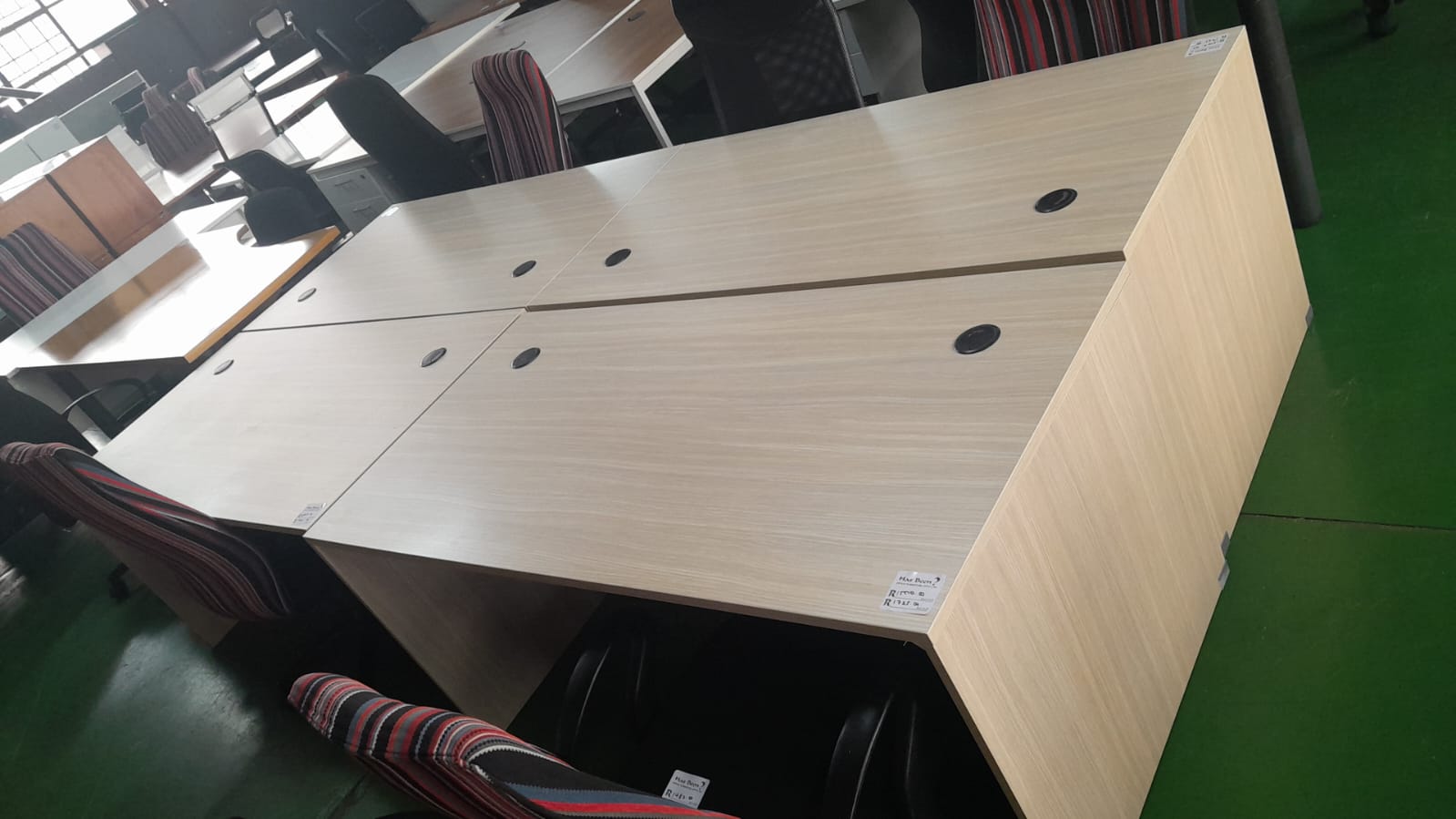 1500mm x 750mm Straight Desk Summer Oak