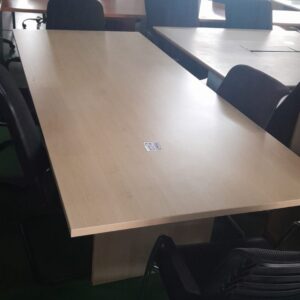 2400mm x 1000mm Rectangular Boardroom Table Maple Melamine