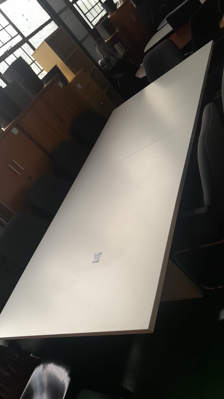 2950mm x 1400mm Rectangular Boardroom Table White