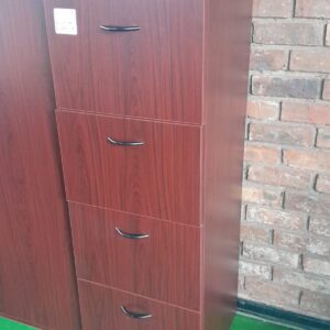 Wooden 4 Drawer Filing Cabinet Alice Mahogany